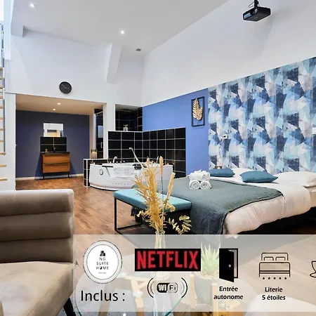 Ng Suitehome - Lille L Roubaix L Mairie - Gare L Nain - Grand Studio - Balneo - Netflix - Wifi Extérieur photo