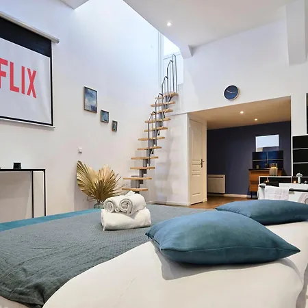 Ng Suitehome - Lille L Roubaix L Mairie - Gare L Nain - Grand Studio - Balneo - Netflix - Wifi Extérieur photo