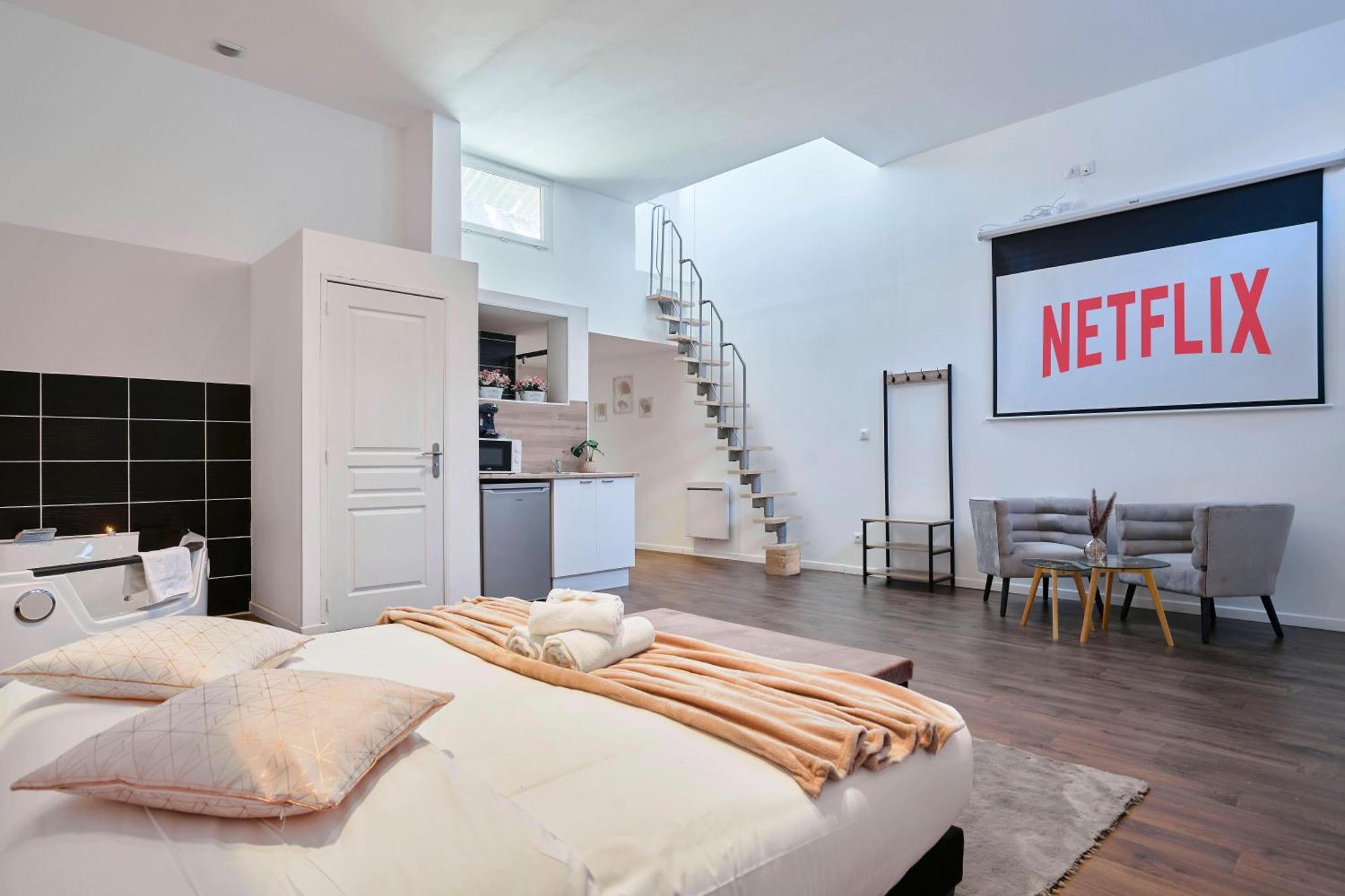 Ng Suitehome - Lille L L Mairie - Gare L Nain - Grand - Balneo - Netflix - Wifi Roubaix