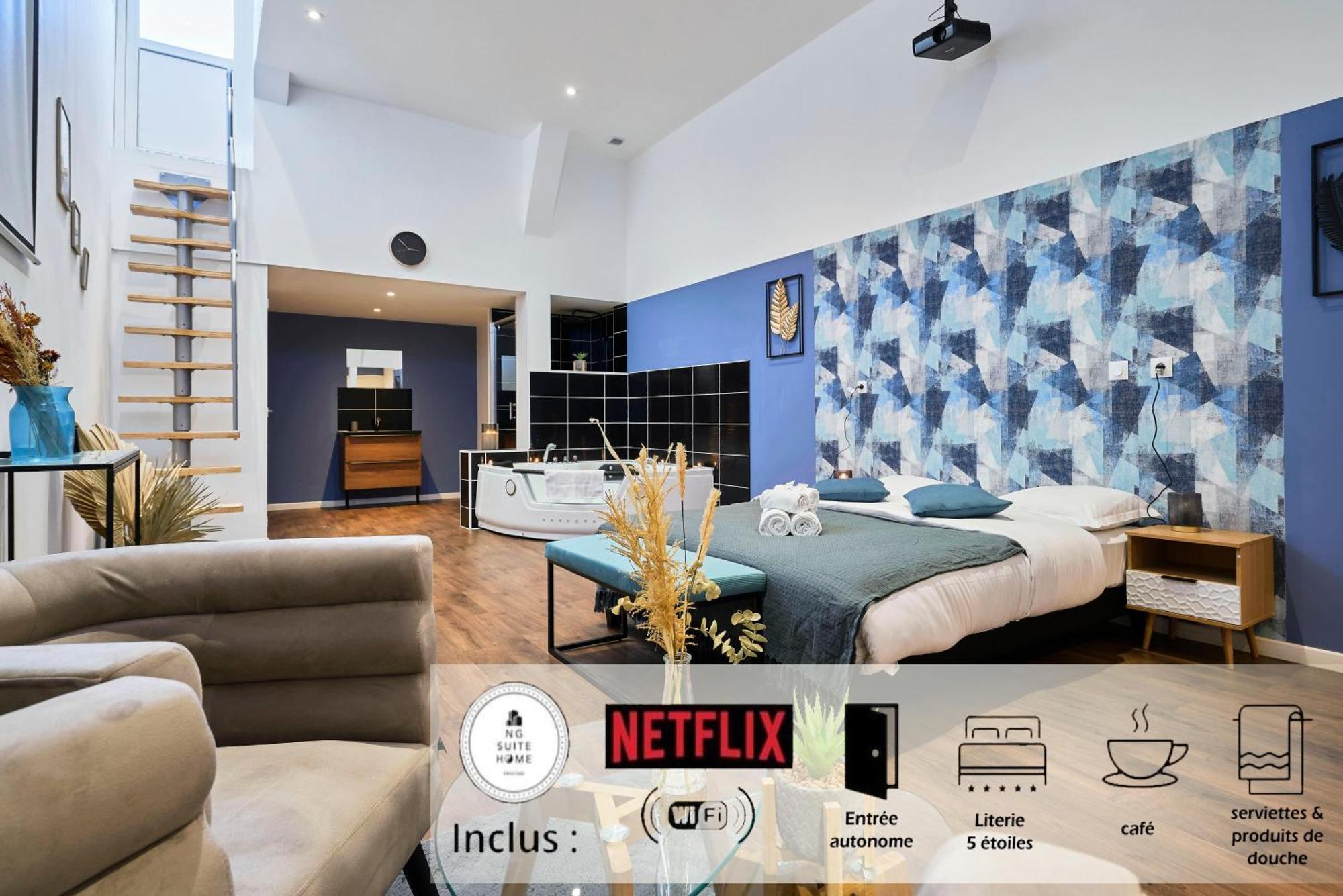 Ng Suitehome - Lille L L Mairie - Gare L Nain - Grand - Balneo - Netflix - Wifi