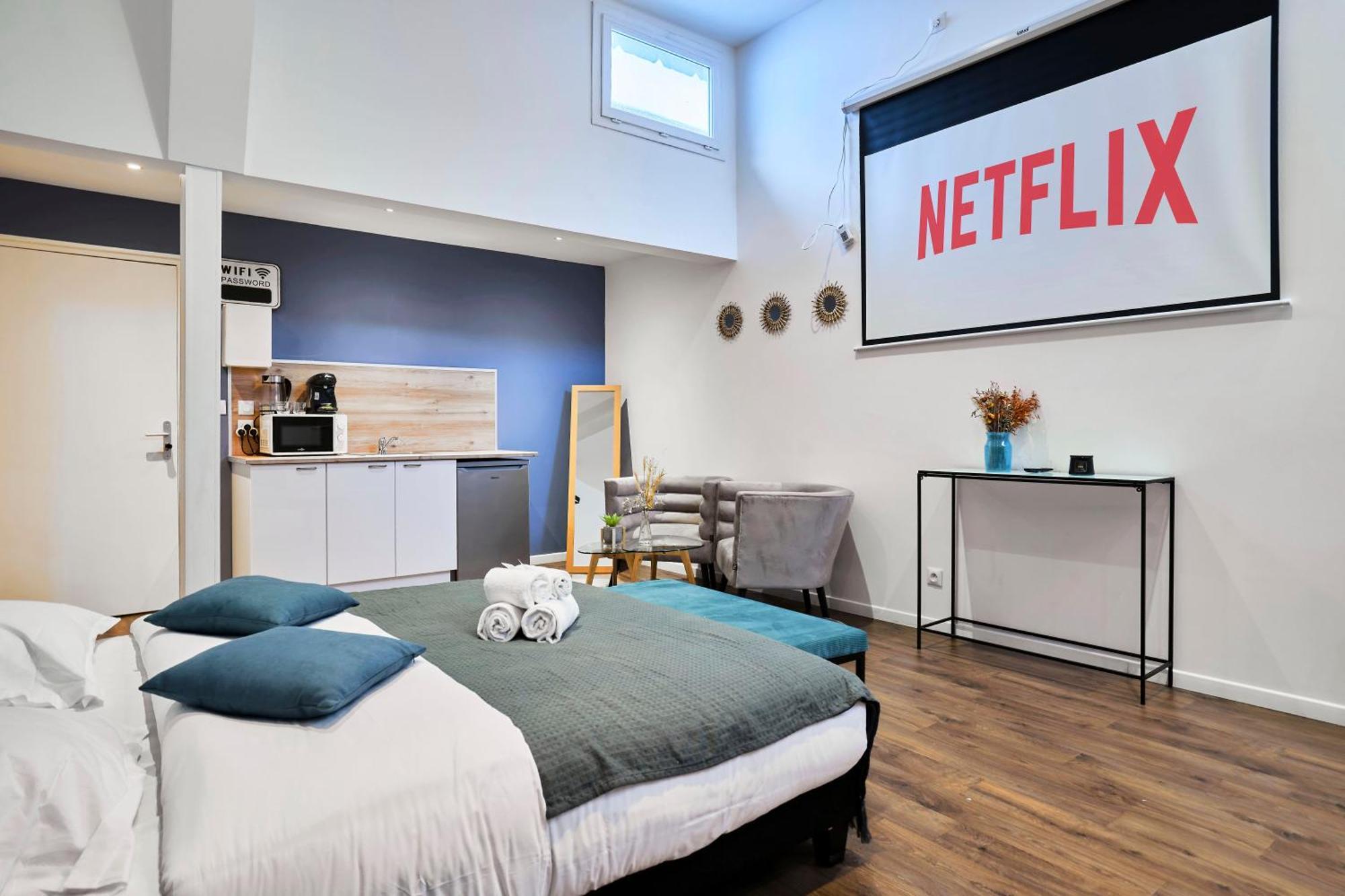Ng Suitehome - Lille L L Mairie - Gare L Nain - Grand - Balneo - Netflix - Wifi Appartement Roubaix