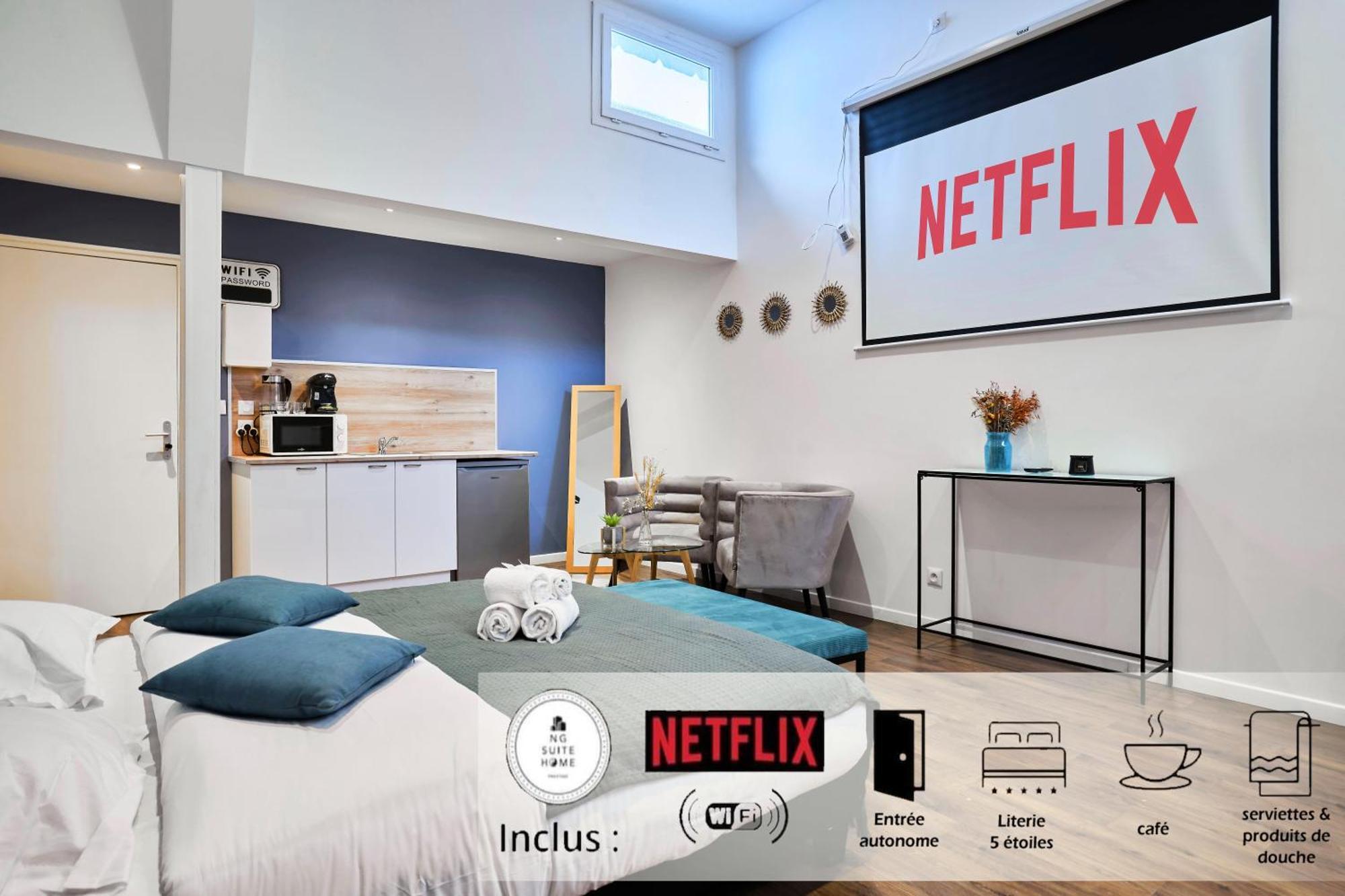 Ng Suitehome - Lille L L Mairie - Gare L Nain - Grand - Balneo - Netflix - Wifi * Roubaix